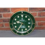 Modern Rolex Submariner Wall Clock