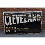 Enamel Cleveland No 1 Guaranteed Sign