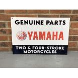 Metal Yamaha Two & Four-Stroke Motorcycles Sign