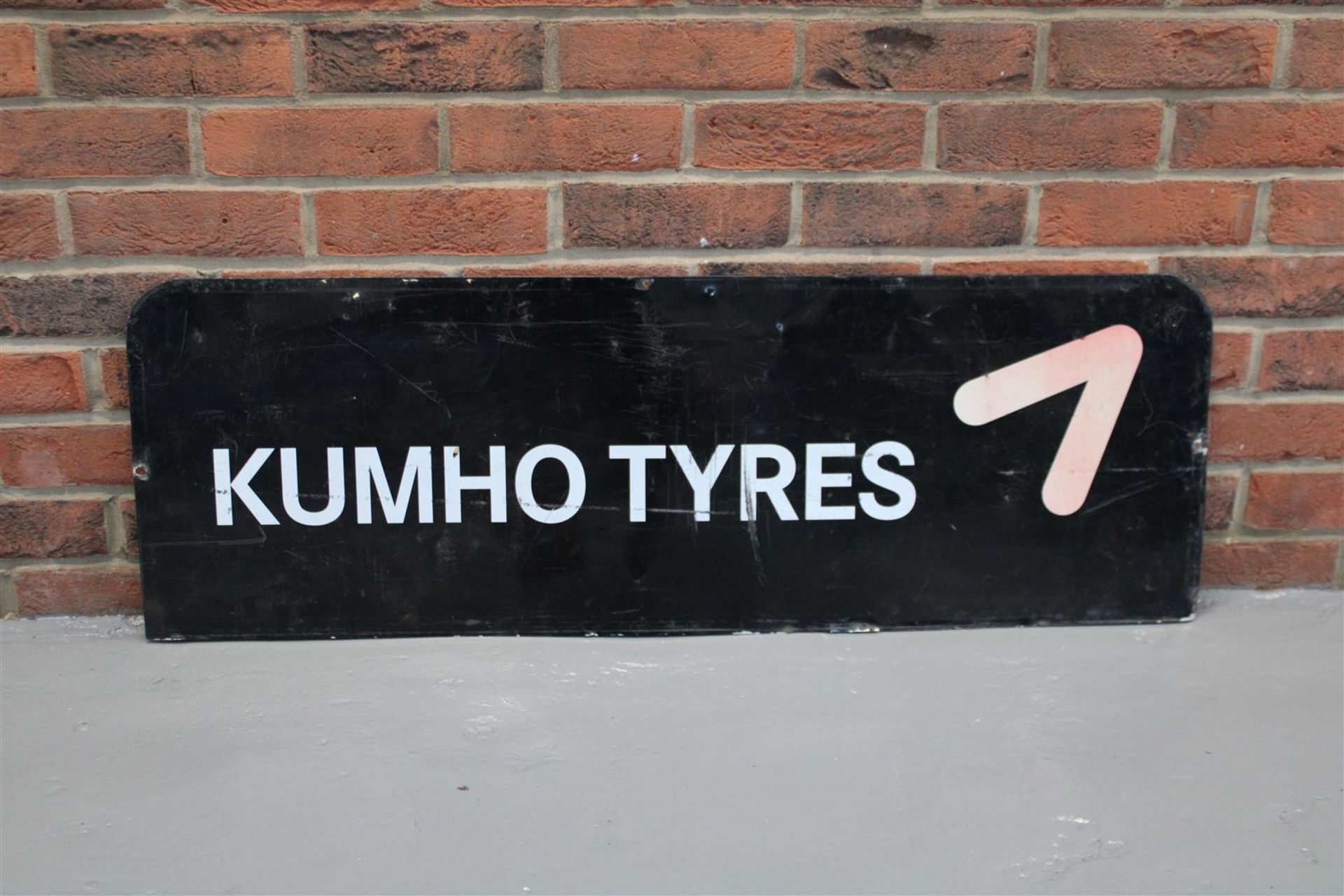 Aluminium Double Sided Kumho Tyres Sign - Image 2 of 2