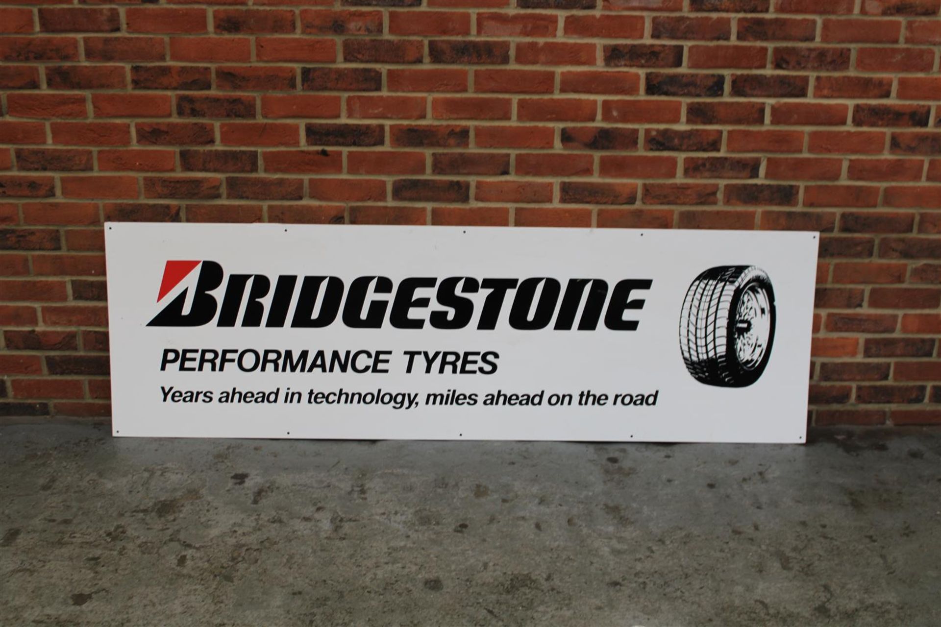 Plastic Bridgestone Performance Tyres Sign