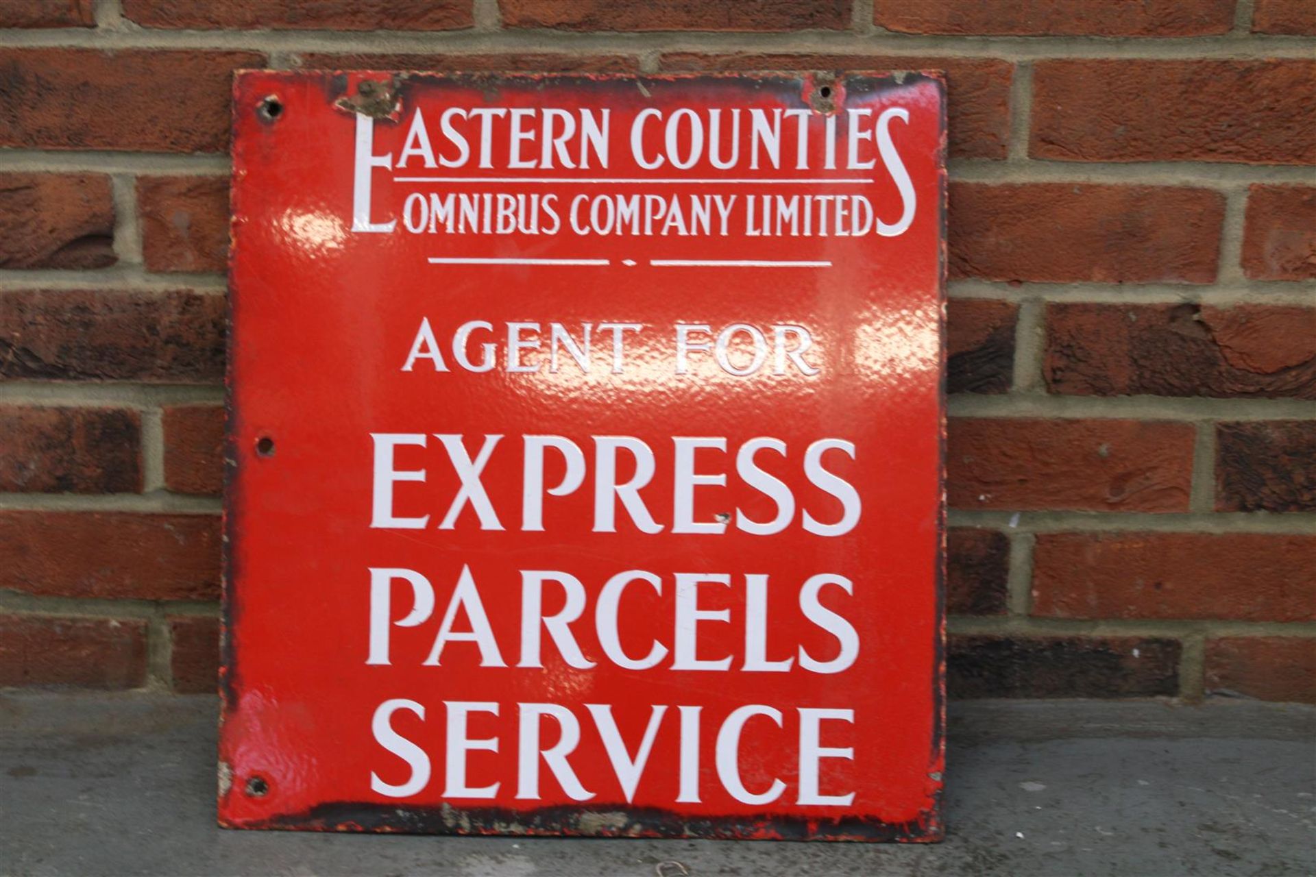 Enamel Eastern Counties Double Sided Sign - Image 2 of 2