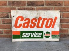 Aluminium Castrol Service Sign