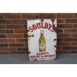 Original Enamel Soulbys Pale Ale Sign