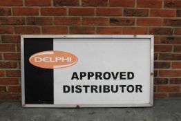 Aluminium Framed Delphi Approved Distributor Sign