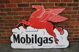 Mobilgas Metal Sign