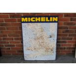 1968 Michelin Tin Map Sign