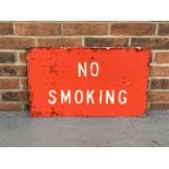 Metal No Smoking" Sign "