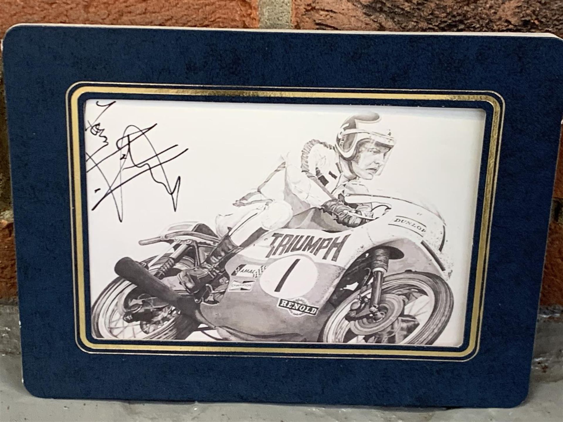 Four Framed & Signed Racing Photographs - Image 3 of 6