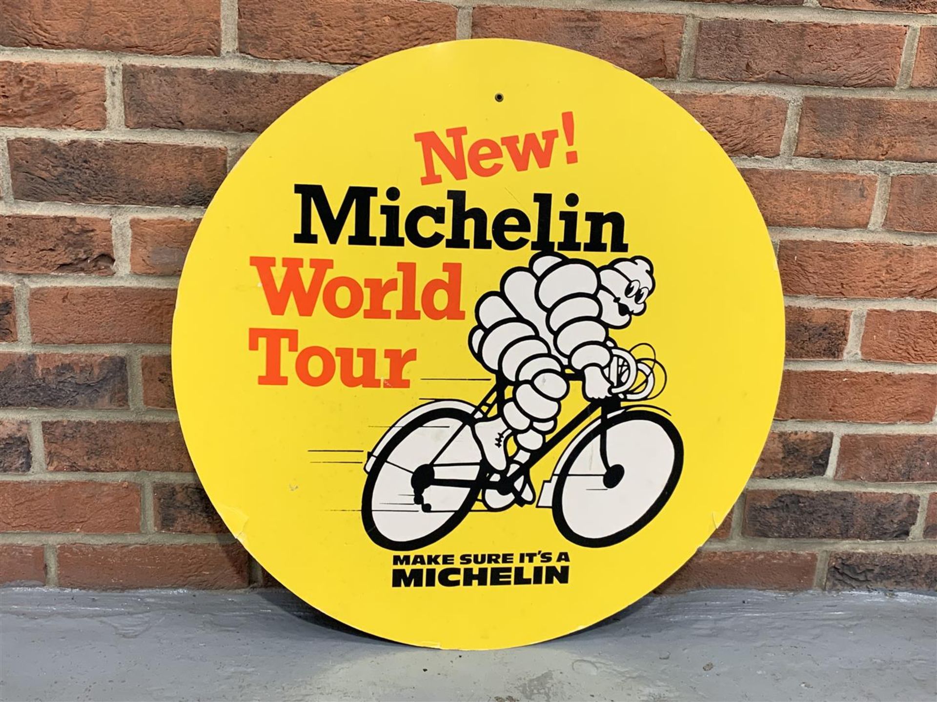 Circular Michelin On Board New World Cycle Tour Sign - Image 2 of 2