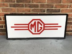 Framed & Painted MG Sign On Board