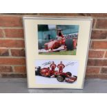 Framed & Signed Photo Of Kimi Raikonnen & Fernando Alonso