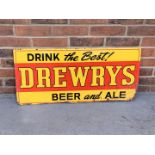 1950's American Tin Drewerys Beer Advertising Sign