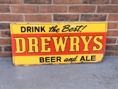 1950's American Tin Drewerys Beer Advertising Sign