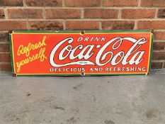 Enamel Coca Cola Sign