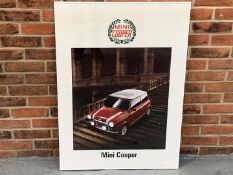 Original 1990 Rover Main Dealer Mini Cooper Poster