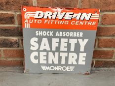 Metal Monroe Auto Fitting Centre Sign