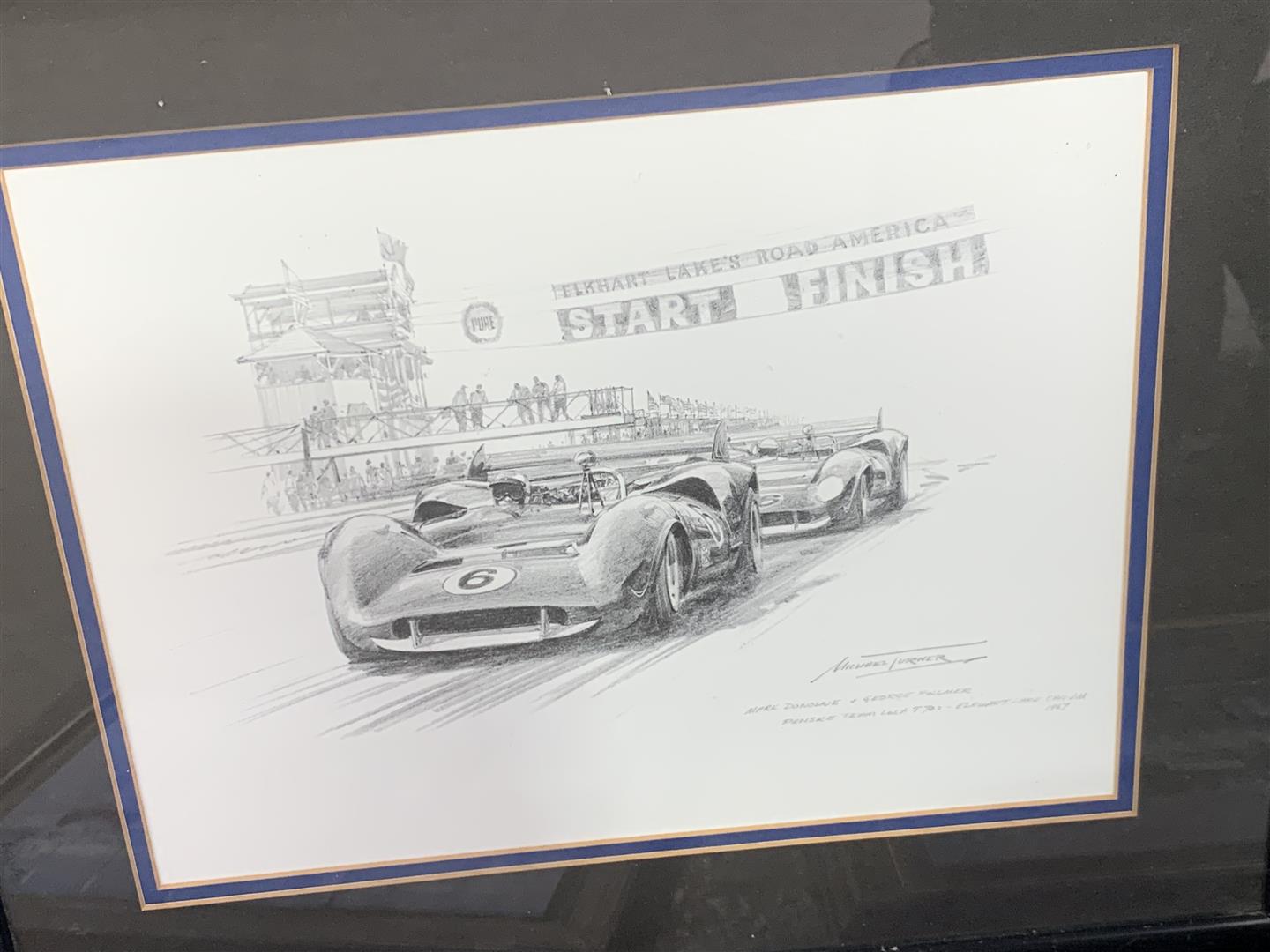 Five Framed Racing Prints/Photographs - Image 5 of 6