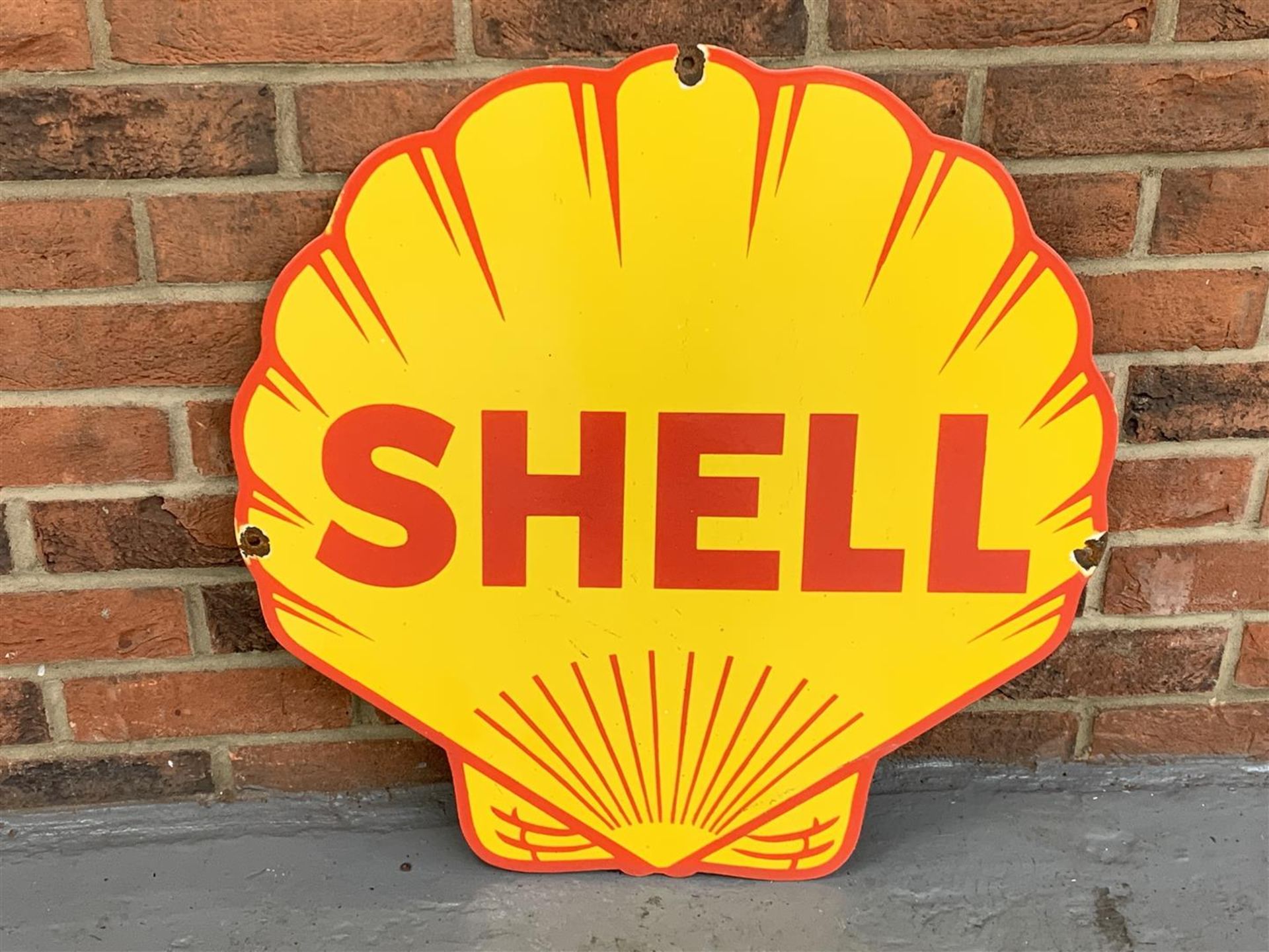 Enamel Shell Sign