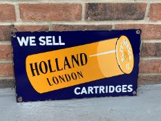 Enamel We Sell Holland London Cartridges" Sign"