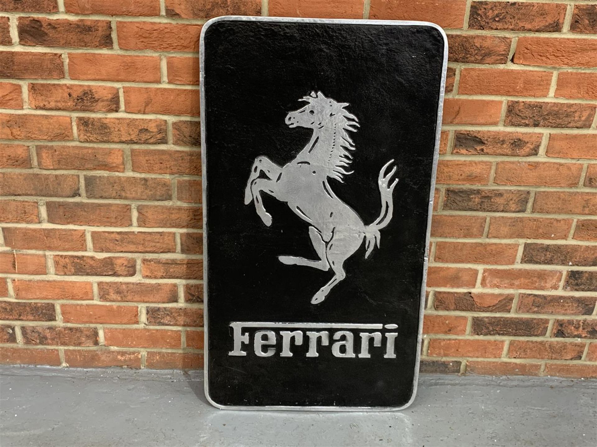 Cast Aluminium Ferrari Sign