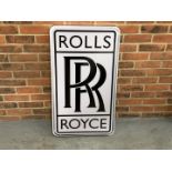 Modern Illuminated Rolls Royce Dealership Sign