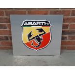 Metal Abarth Sign