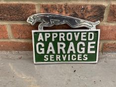 Cast Aluminium Approved Jaguar Garage Sign