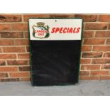 Tin Canada Dry Specials Chalk Board