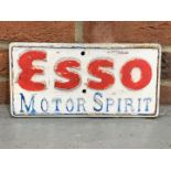 Cast Aluminium Esso Motor Spirit Sign