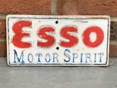 Cast Aluminium Esso Motor Spirit Sign
