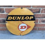 Circular Enamel Dunlop Sign