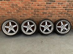 Set Of Four Alloy Jaguar Wheels