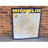 Tin Michelin Map Sign