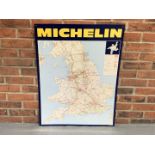 Tin Michelin Map Sign