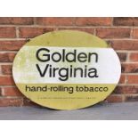 Oval Metal Golden Virginia Sign