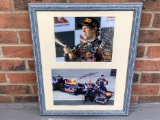 Framed & Signed Photo Of Mark Webber & Sebastian Vettel