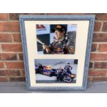 Framed & Signed Photo Of Mark Webber & Sebastian Vettel