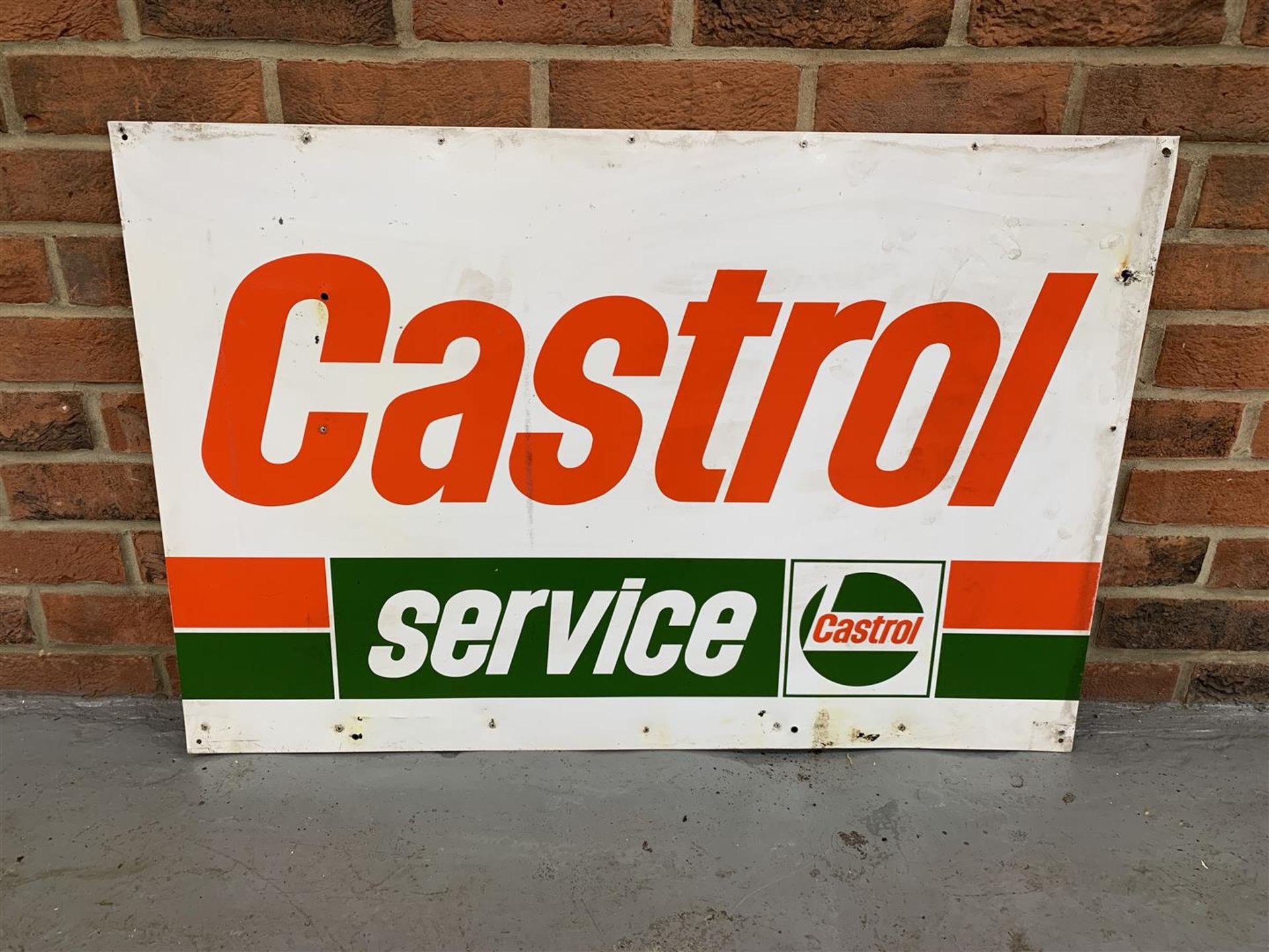 Aluminium Castrol Service Sign