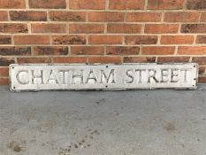 Original Cast Aluminium Chatham Street" Road Sign"