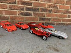 Six Die Cast Models