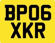 BP06 XKR Registration Number
