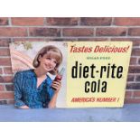 1950's American Dietrite Cardboard Advertising Sign