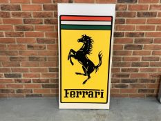 Modern Illuminated Ferrari Dealership Sign