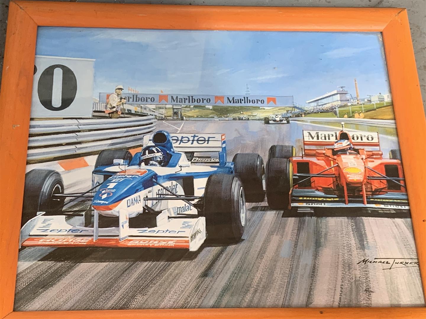 Five Framed Racing Prints/Photographs - Image 2 of 6
