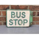 Cast Aluminium Double Sided Bus Stop Sign