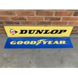 Metal Goodyear & Dunlop Sign