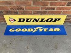 Metal Goodyear & Dunlop Sign