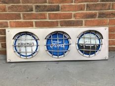 Modern Metal Framed Ford RS2000 Traffic Light Wall Display