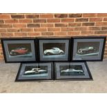 Five Framed Mercedes Prints